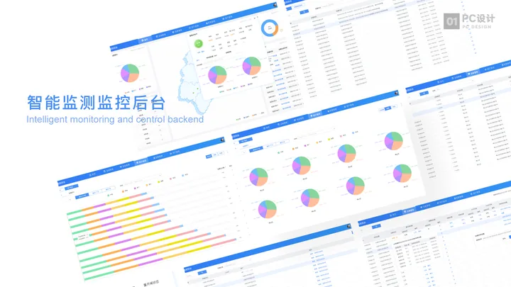 智能监测监控后台的界面与视觉展示