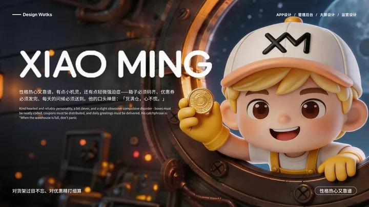 小明 · 品牌 IP的界面与视觉展示